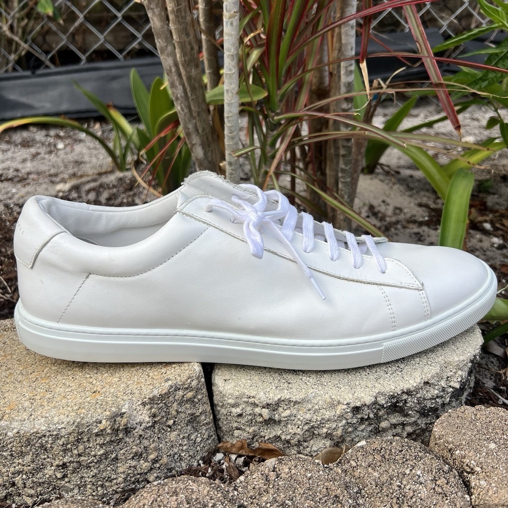OLIVER CABELL SNEAKERS Low 1 white calfskin made in Italy luxury 48 usa 15